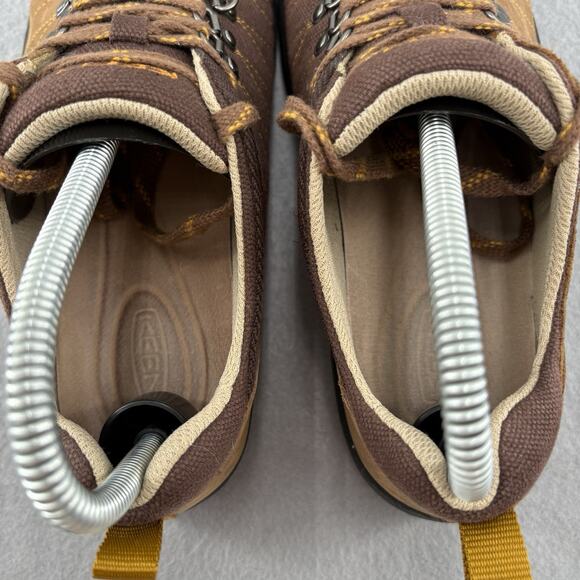 Keen Womens Shoes Size 8.5M Brown Canvas Hiking Sneaker Oxford Lace UP Fashion - Picture 15 of 15